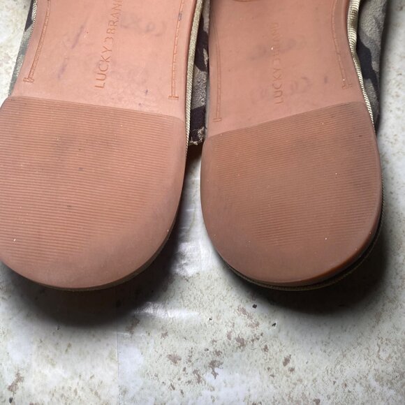 Lucky Brand Womens Arvy Camo Suede Slip-On Mules 8M Casual Comfort - Picture 6 of 9